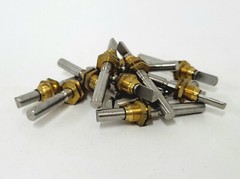 12 Jackson 1/4″ shaft with brass panel bushing – new old stock – D shaft