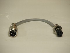 Cobra 4 Pin Round To Anytone AT-6666 6 Pin Round Microphone Adapter