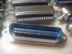 NOS Amphenol miniature “Blue Ribbon” connector 36 pin 57-10360-24 High quality .