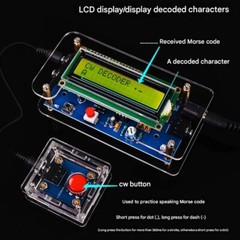 CW Trainer Morse Code Decoder Keyer Interpreter DIY Electronic Component Kit