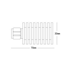 25W UHF Male Connector Dummy Load DC-1GHz 50ohm U PL259 Termination load