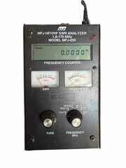 MFJ-259 1.8-MHz HF/VHF SWR Analyzer Ham Radio + Aftermarket Power Supply