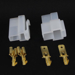 5pcs T Type Replacement Power PLUG Connector Cord for Alinco Kenwood Icom Yaesu