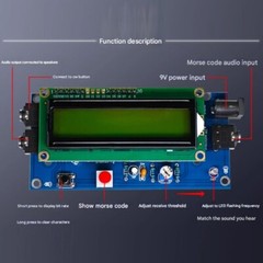 CW Trainer Morse Code Decoder Keyer Interpreter DIY Electronic Component Kit