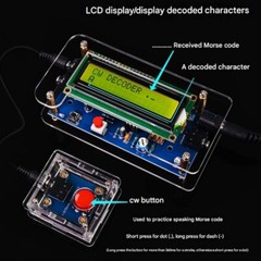 CW Trainer Morse Code Decoder Keyer Interpreter DIY Electronic Component Kit