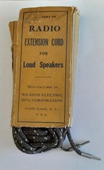 Vintage Wilkens Electric speaker or headphone extension cord