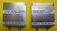 One CTI 92.5MHz PLXO 10MHz ref. in, Phase Noise -153dBc/Hz @ 2KHz OS 3.4GHz ham!