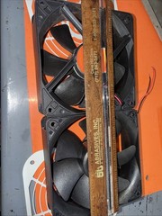 12 VDC FANS GREAT FOR COOLING YOUR HAM GEAR WITH COVERS WORK GOOD