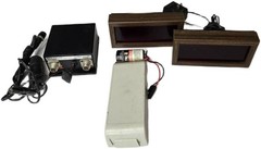 Vintage Ham Radio Equipment Lot: Amplifier, Power Supply, Indicators