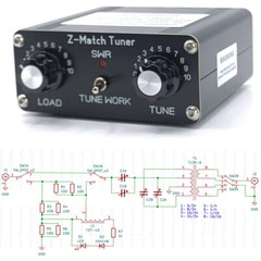 Z-match Antenna Tuner 5W 3-28MHz QRP Manual Tuner BNC Connector for HAM Radio