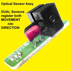 (3) Bi-Directional OPTICAL MOTION SENSOR Assemblies (sense direction of motion)