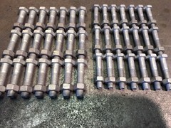 For Rohn 25G tower bolt kit bolt & nut set of 21 each Galvanized 1/4” & 5/16”