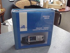 IFR FM/AM 1600S COMMUNICATIONS MONITOR OPERATION MANUAL