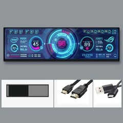 12.6″ 1920×515 AIDA64 Display Screen Dual-Display PC Hardware TemperatureMonitor