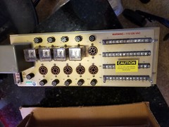 Mil Radio chassis w/ OCTAL SOCKETS P&B 6VAC Relays,115/230 6.3VAC 2A TRANSFORMER